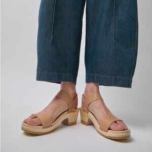 NO. 6 Clog Sandal Nude Leather size 7 37